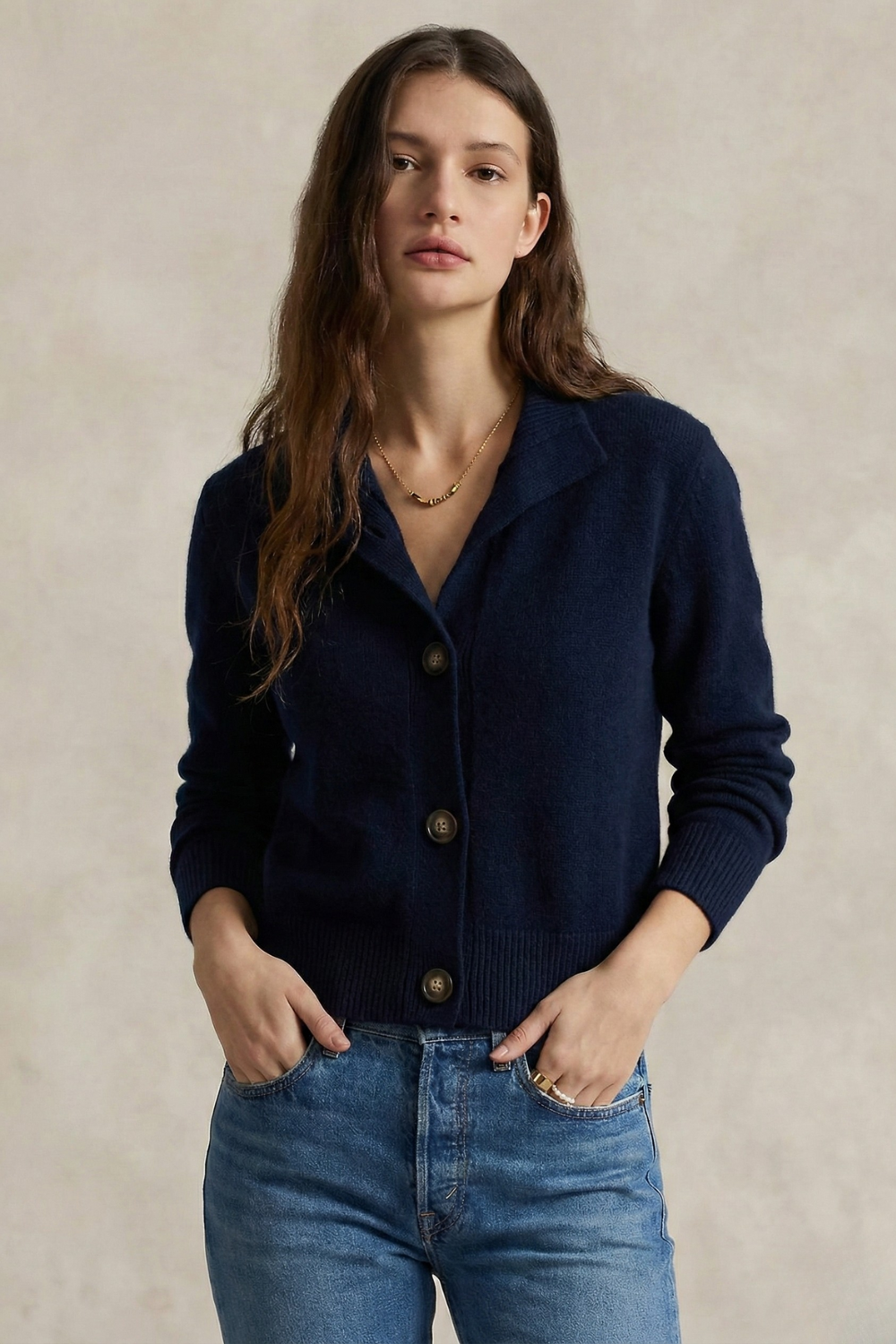 Cashmere Blend Cardigan Sweater