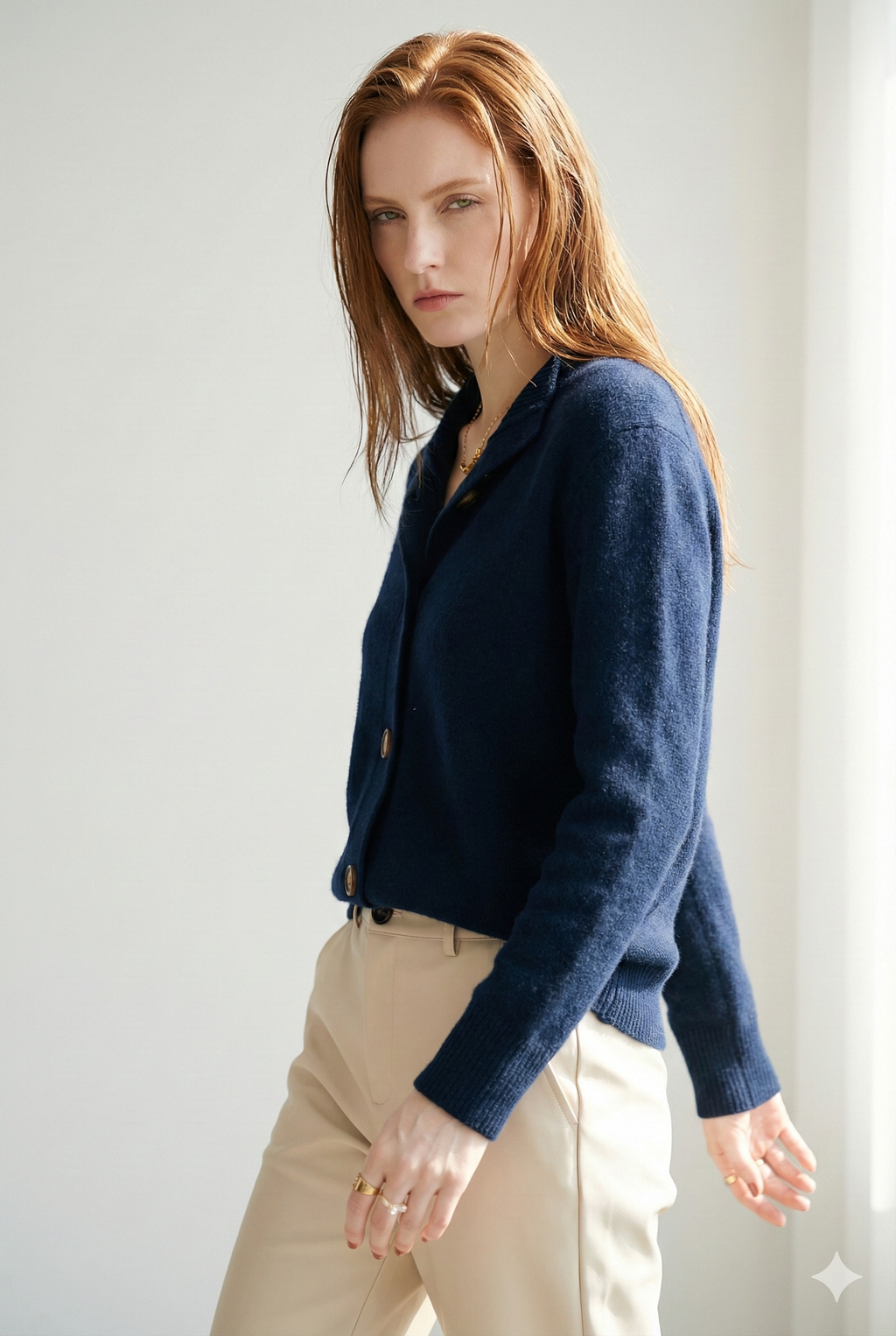 Cashmere Blend Cardigan Sweater