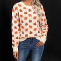 Maple Leaf Brushed Knit Jumper