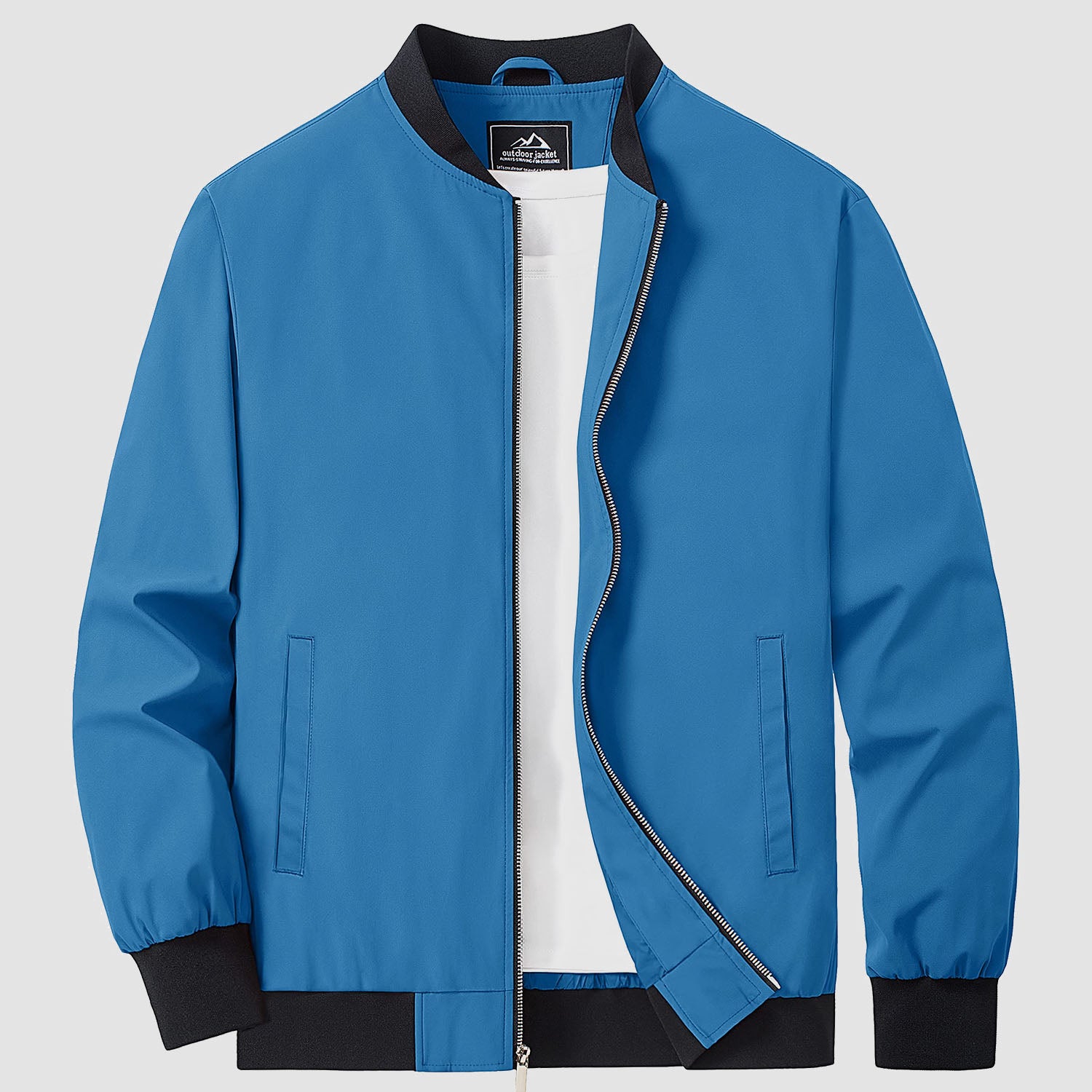 Bomber Jacket Lightweight Zip Windbreaker