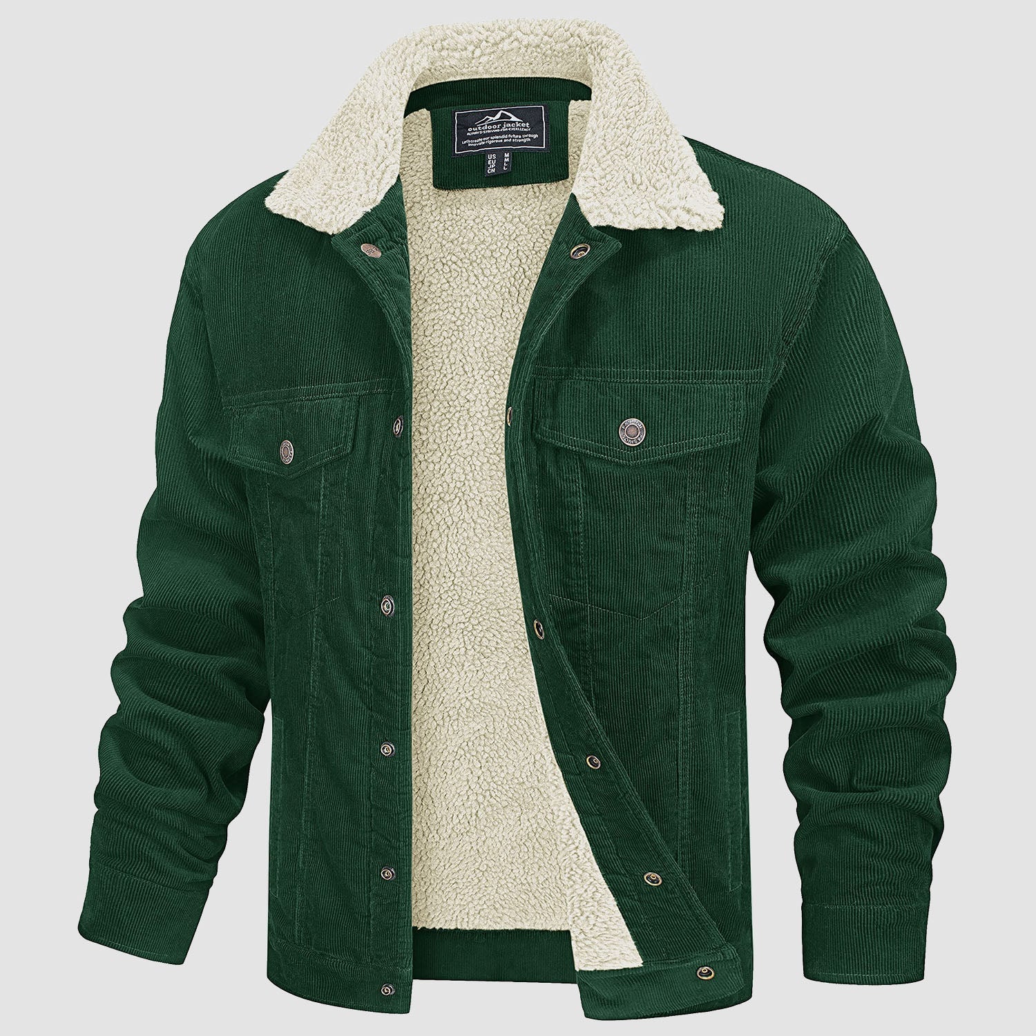 Corduroy Jacket Sherpa-Lined