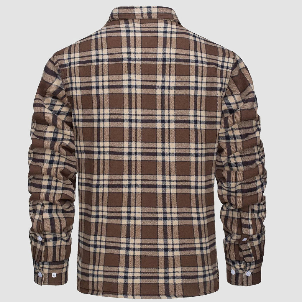 Flannel Shirt Jacket Fleece-Lined