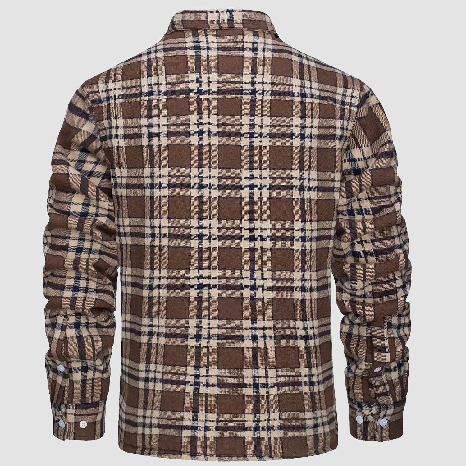 Flannel Shirt Jacket Fleece-Lined