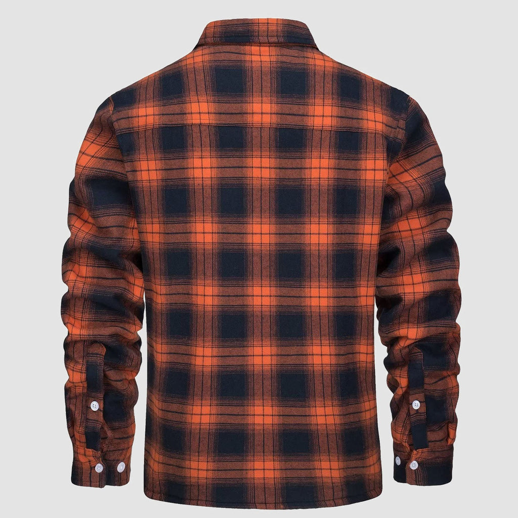 Flannel Shirt Jacket Fleece-Lined