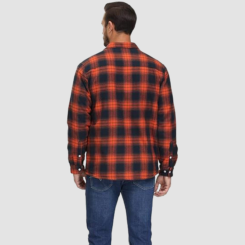 Flannel Shirt Jacket Fleece-Lined