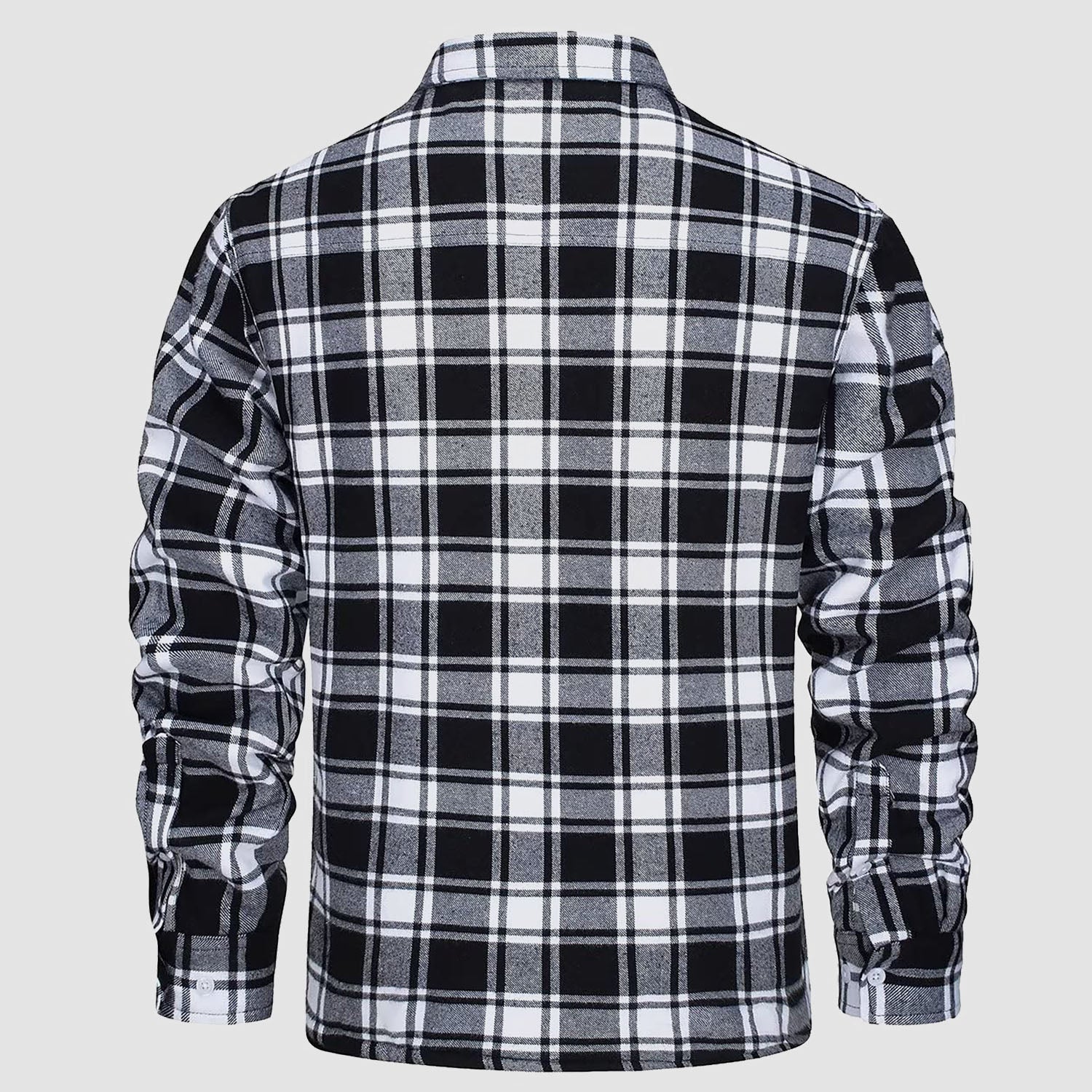 Flannel Shirt Jacket Fleece-Lined