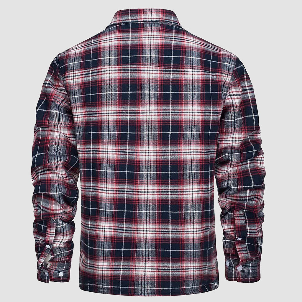 Flannel Shirt Jacket Fleece-Lined