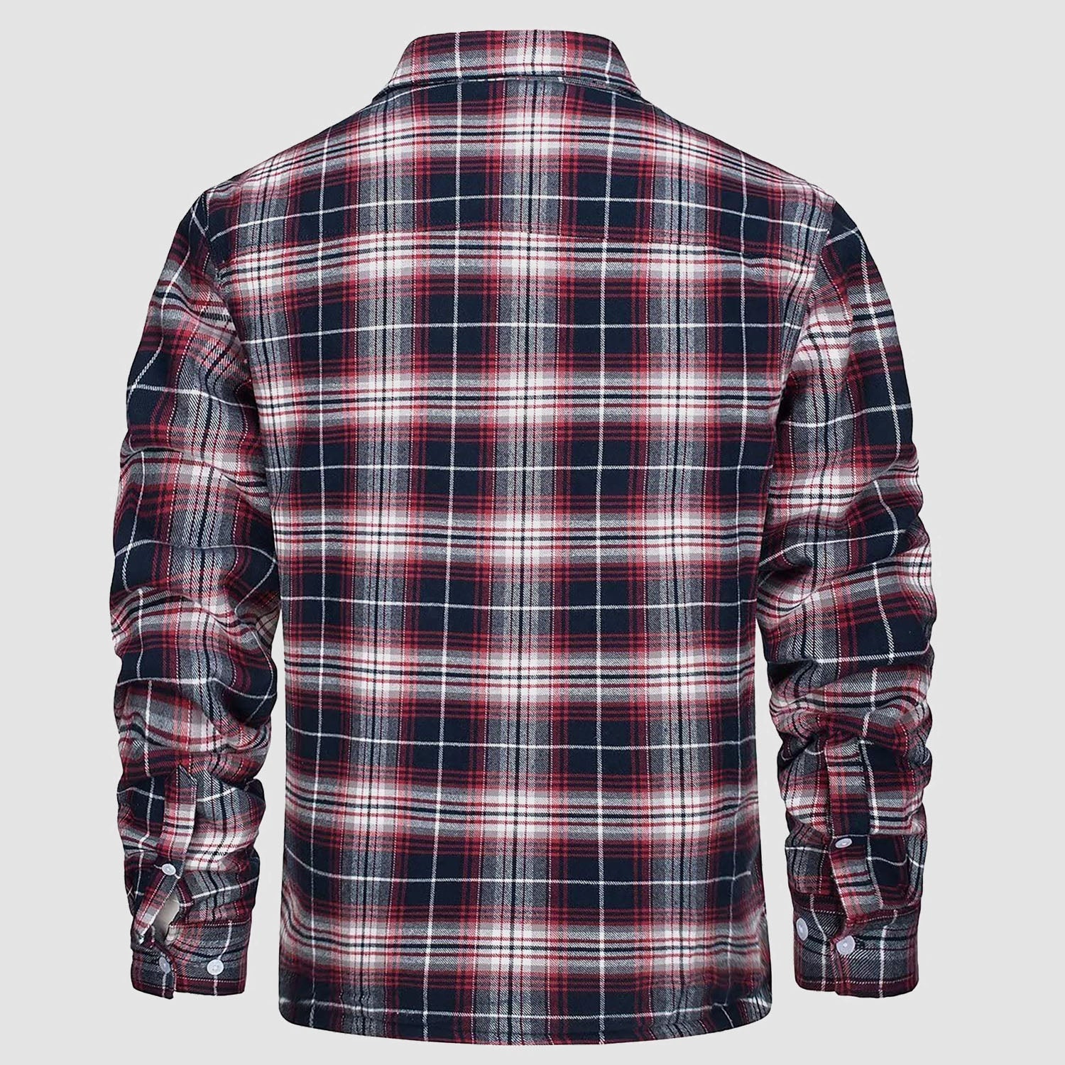 Flannel Shirt Jacket Fleece-Lined