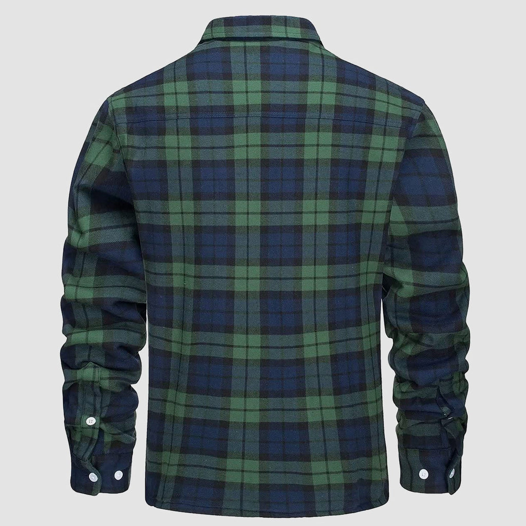 Flannel Shirt Jacket Fleece-Lined