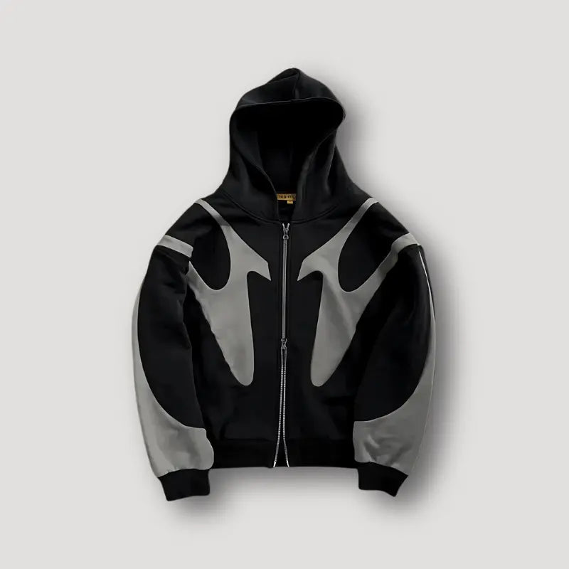 Zip Hoodie Urban Streetwear Relaxed Fit