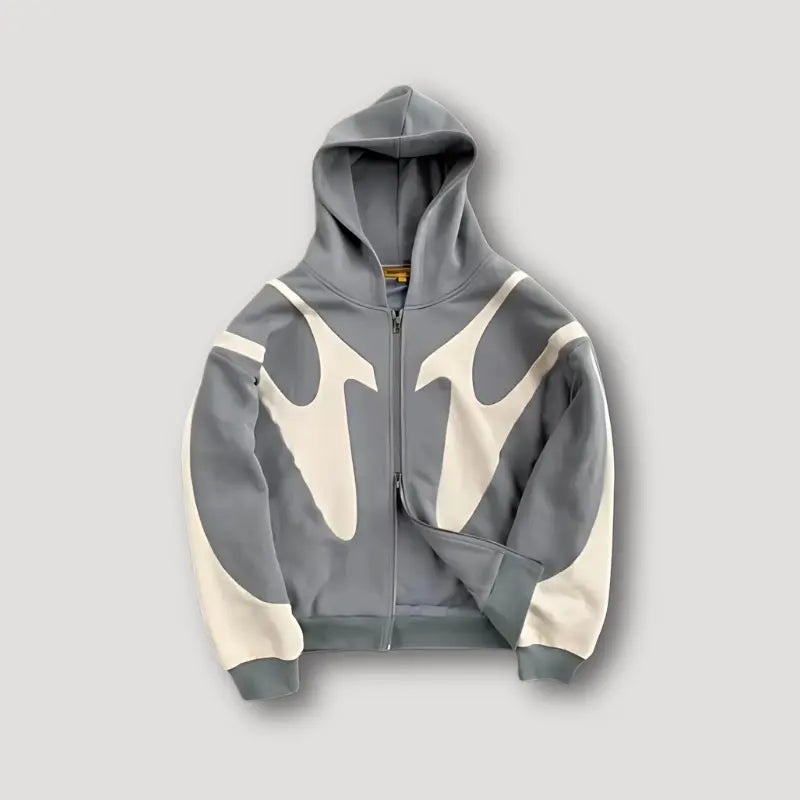 Zip Hoodie Urban Streetwear Relaxed Fit