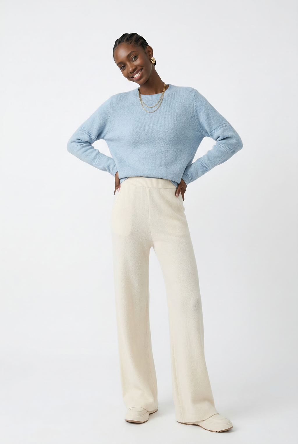 Merino Luxe Sweats Wide-Leg