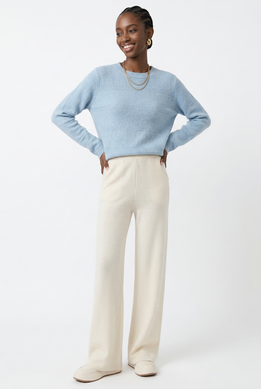Merino Luxe Sweats Wide-Leg
