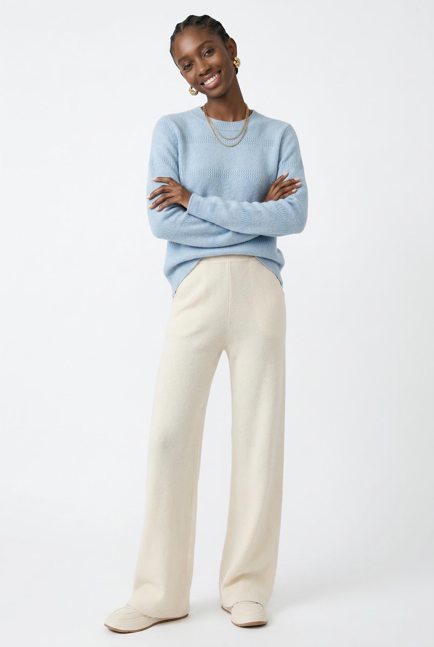 Merino Luxe Sweats Wide-Leg