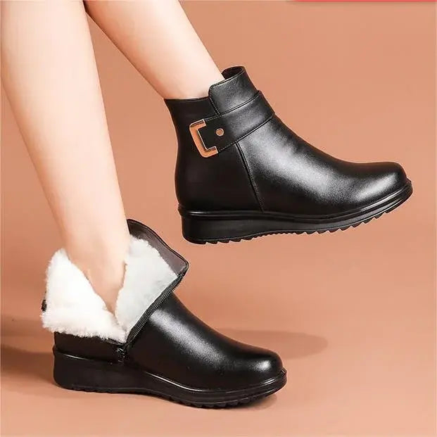 Winter Boots Warm Lining Low Heel