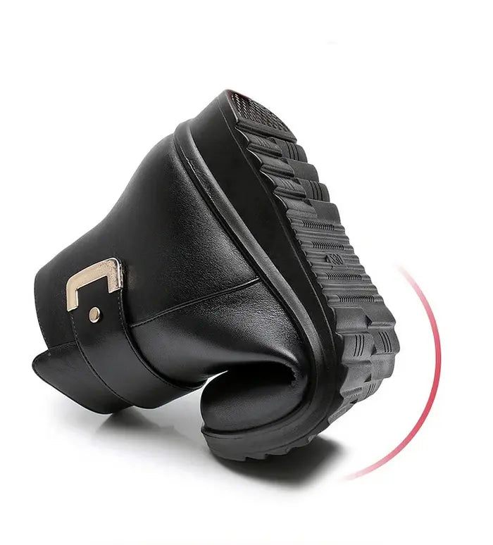 Winter Boots Warm Lining Low Heel