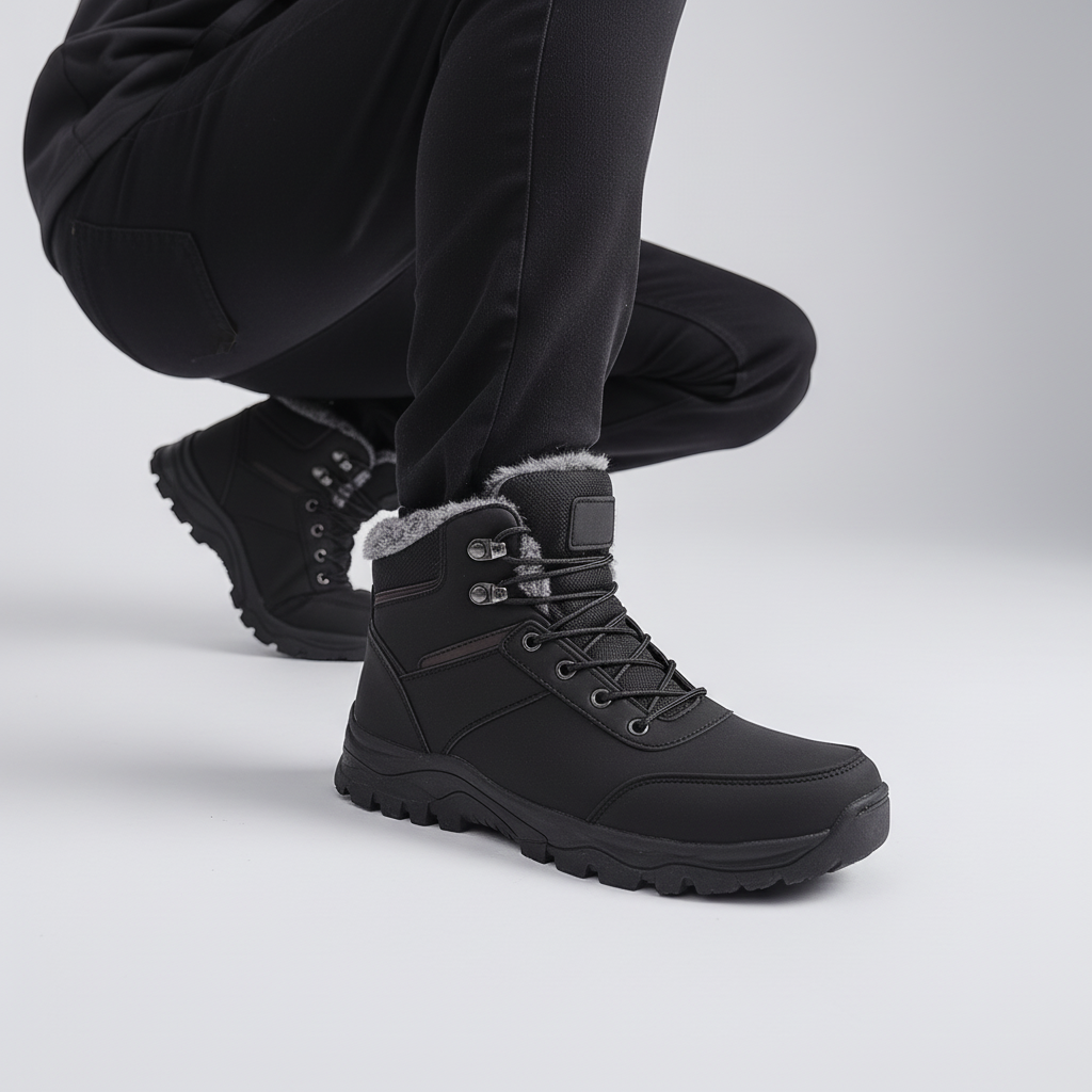 Winter Boots Ankle High Warm Lined