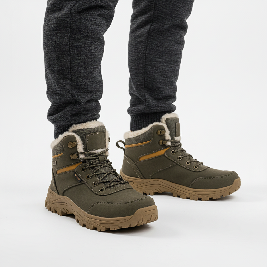 Winter Boots Ankle High Warm Lined