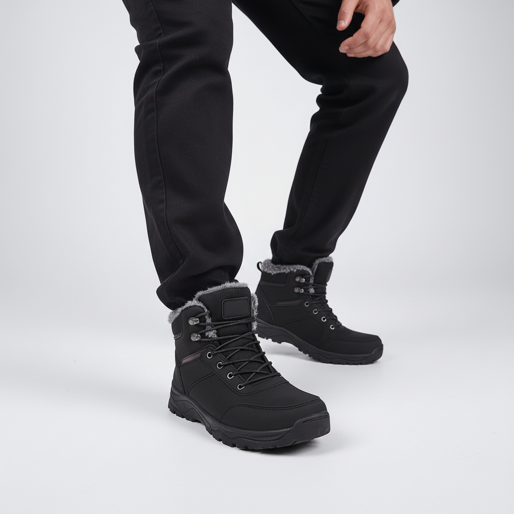 Winter Boots Ankle High Warm Lined