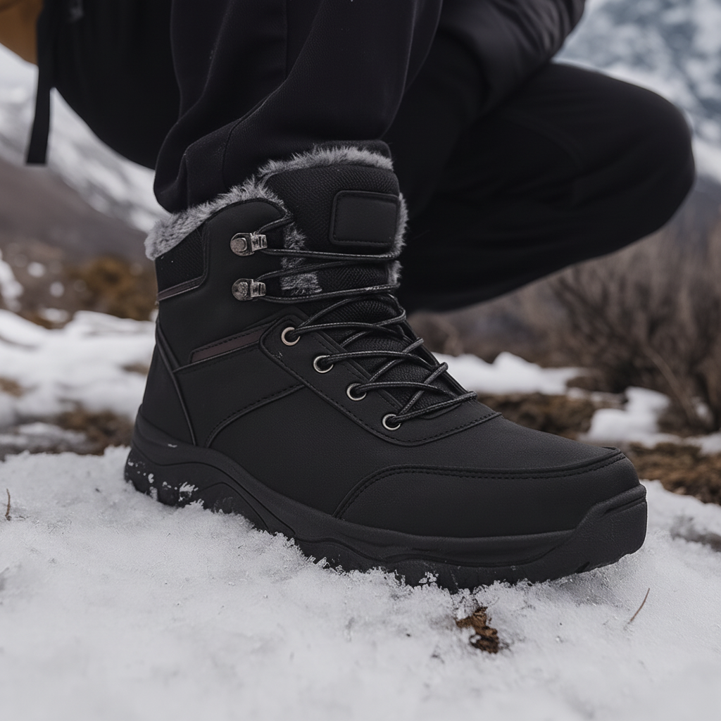 Winter Boots Ankle High Warm Lined