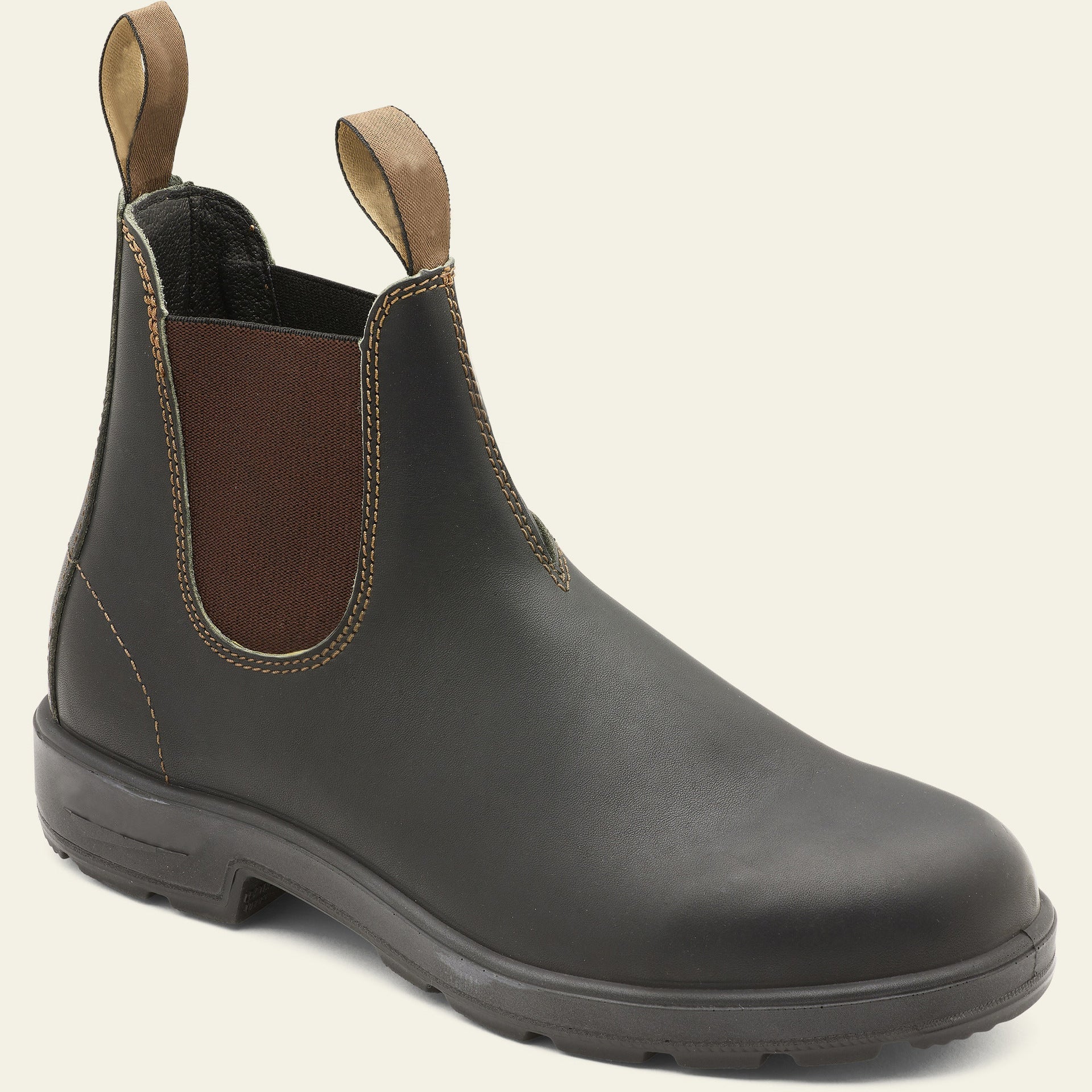 Chelsea Boots Leather-Look Elastic Side Panels