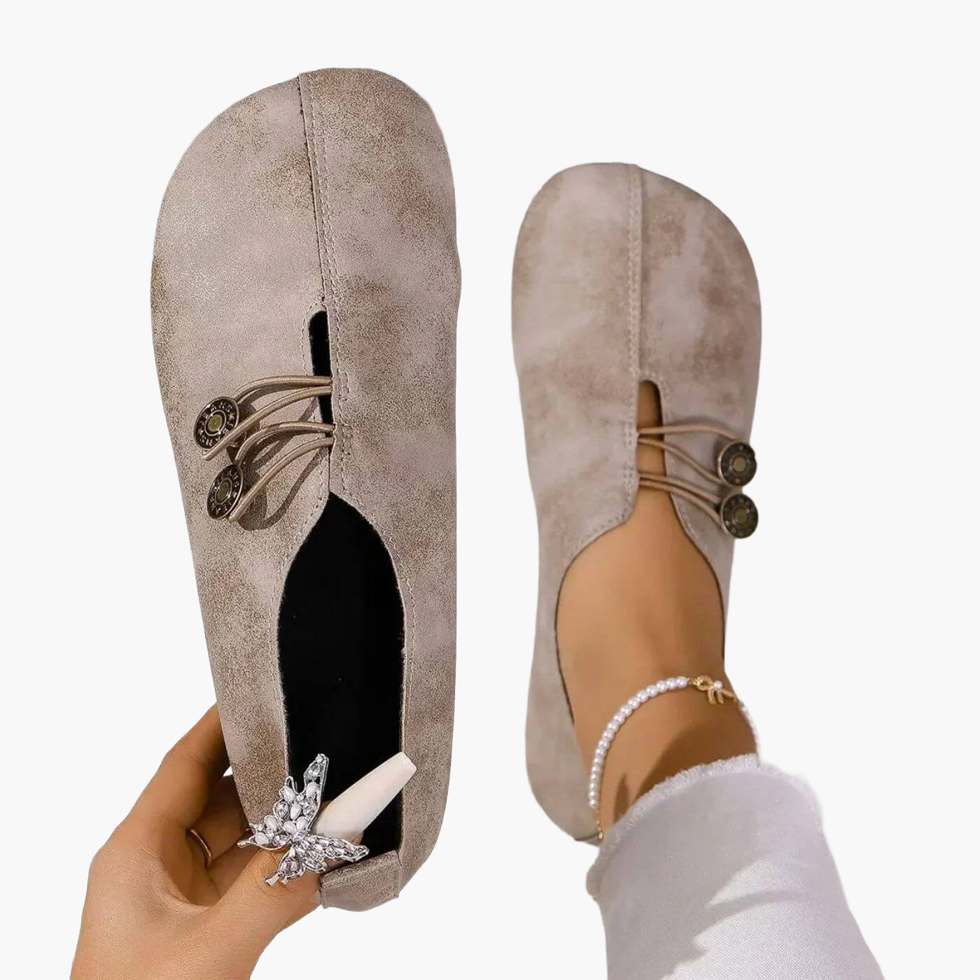 OrthoEase - Orthopedic Slippers with Button Closure for All-Day Comfort 5