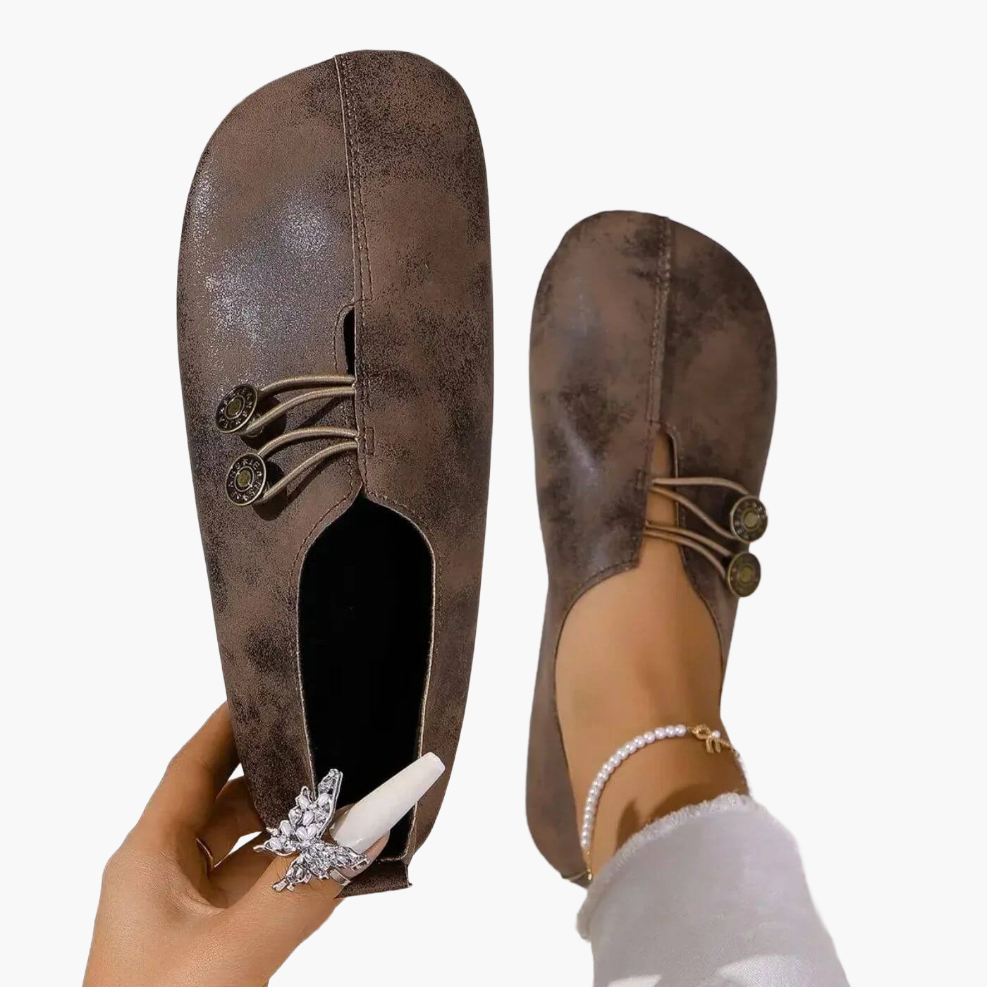 OrthoEase - Orthopedic Slippers with Button Closure for All-Day Comfort 7