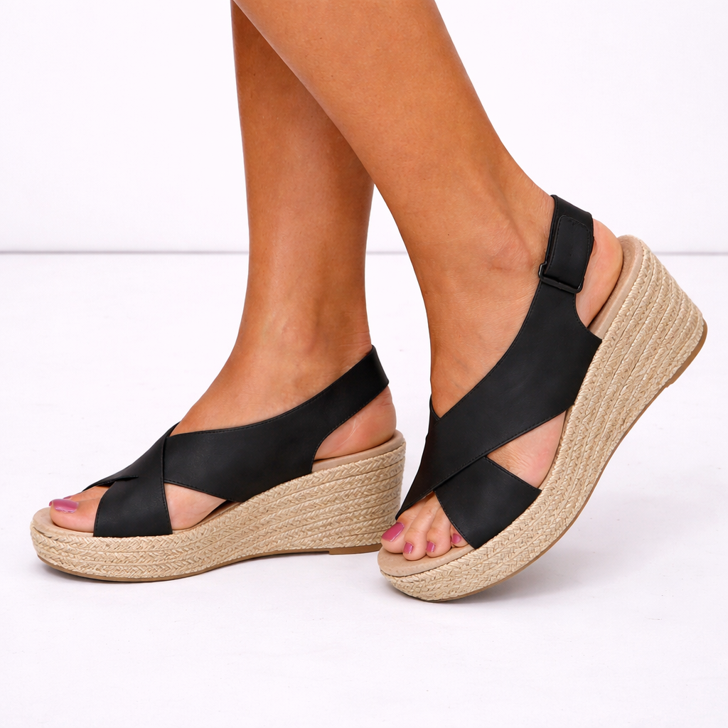 OrthoStep - Orthopedic Espadrille Sandals with Cushioned Wedge Sole 3