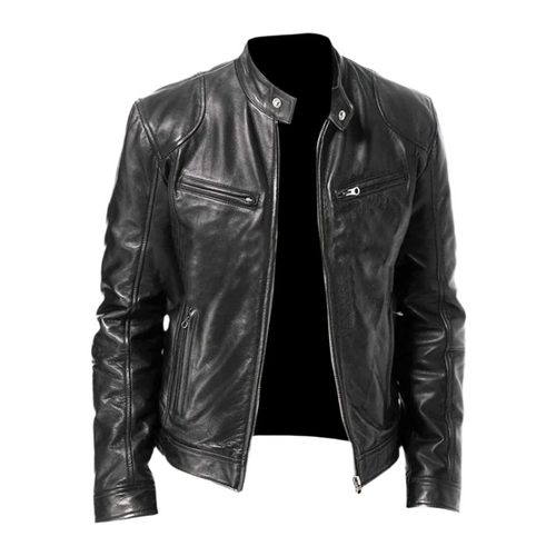 Classic Leather-Look Jacket