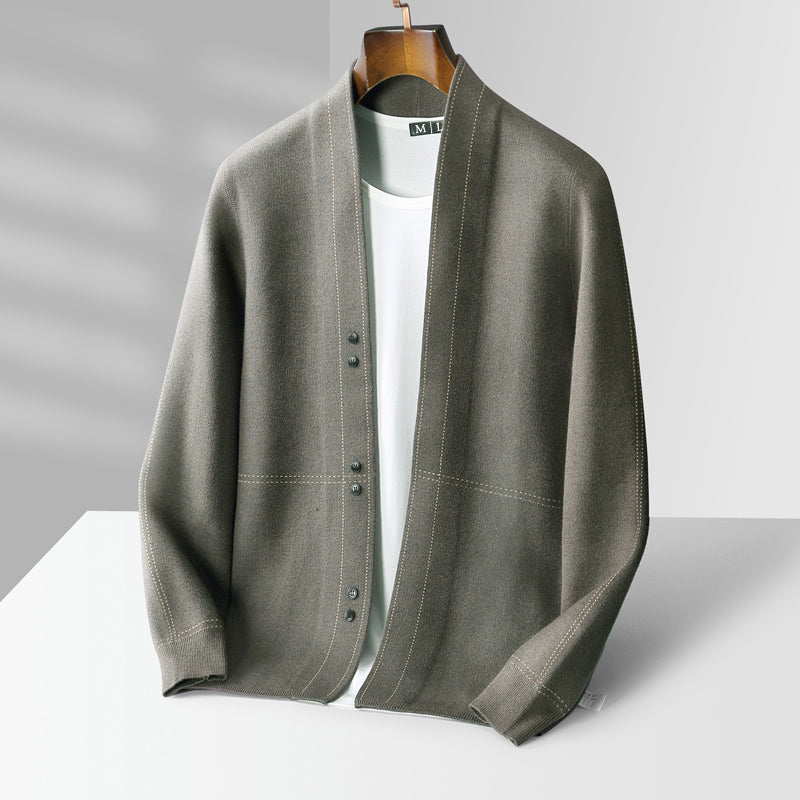 Premium Wool Cardigan (Men)