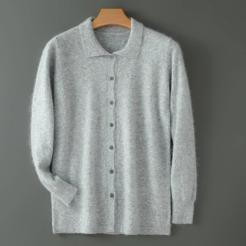 Cardigan Soft Knit Open Front Relaxed