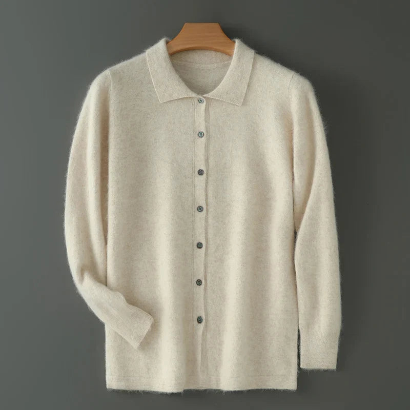 Cardigan Soft Knit Open Front Relaxed