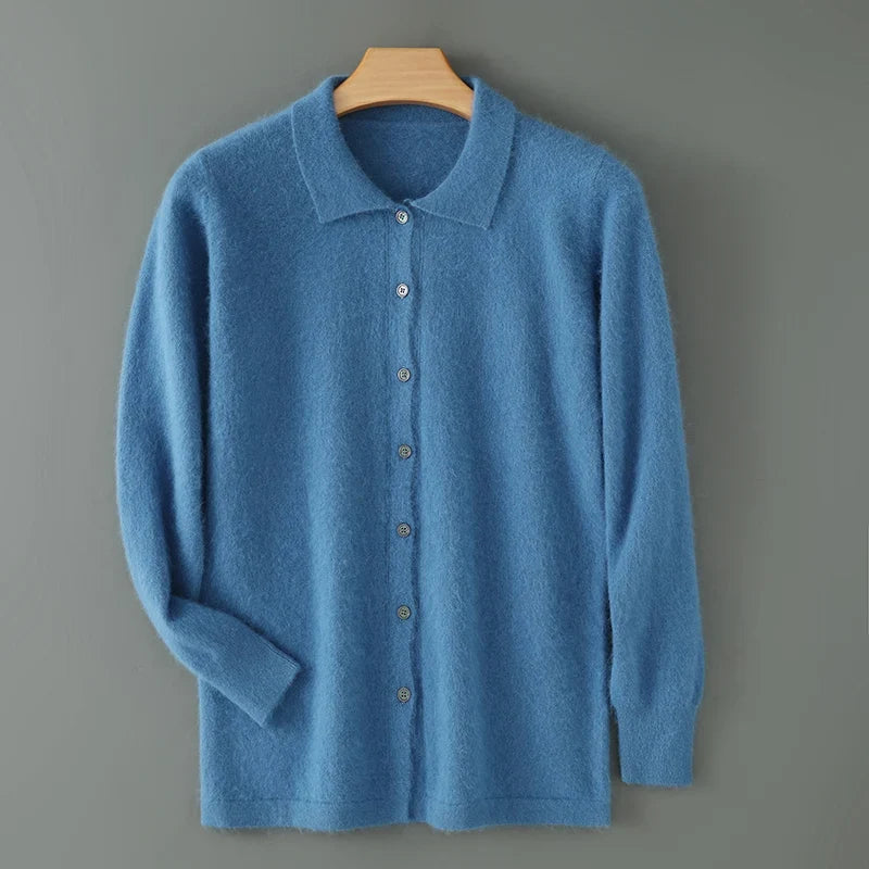 Cardigan Soft Knit Open Front Relaxed