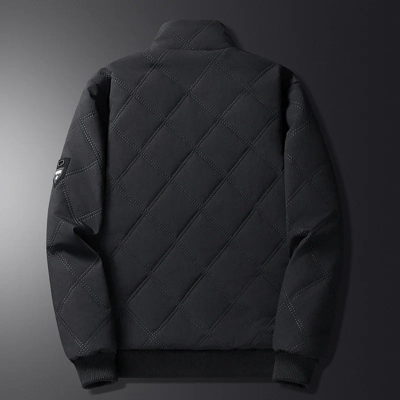 Quilted Jacket Lightweight Padded Zip Front
