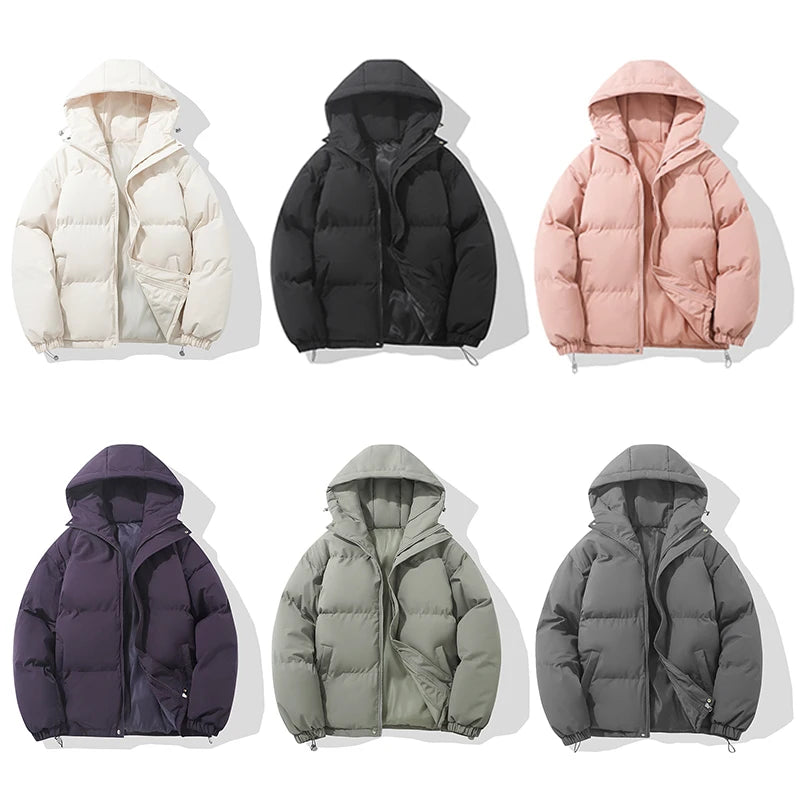Hooded puffer jacket, product photo