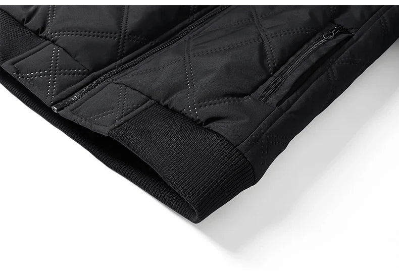 Quilted Jacket Lightweight Padded Zip Front