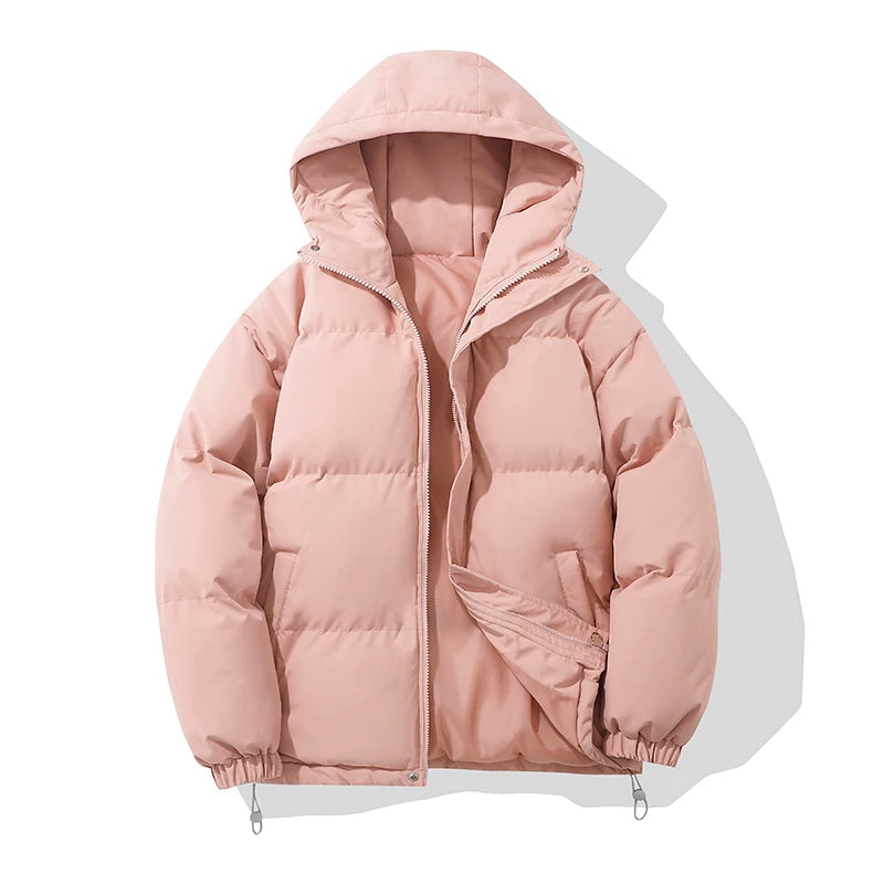Hooded puffer jacket, product photo