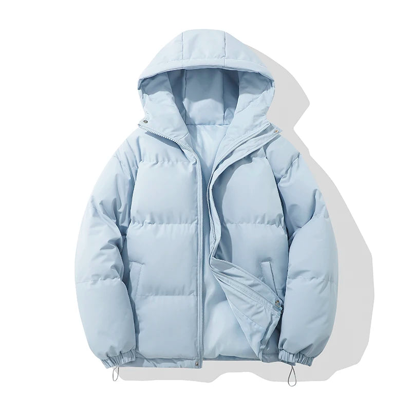 Hooded puffer jacket, product photo