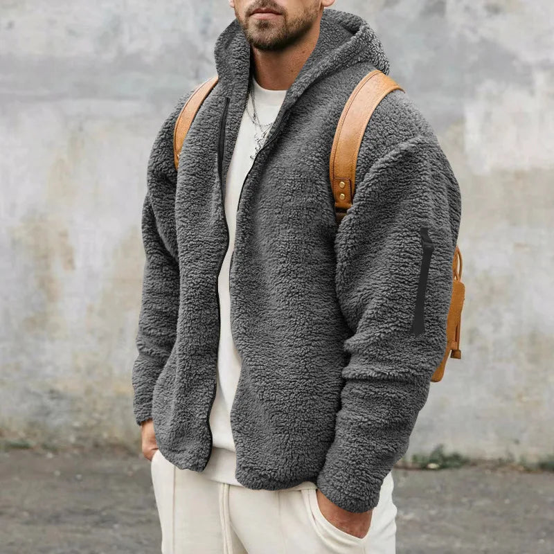 Winter Jacket Fleece Lined Soft Knit Blend