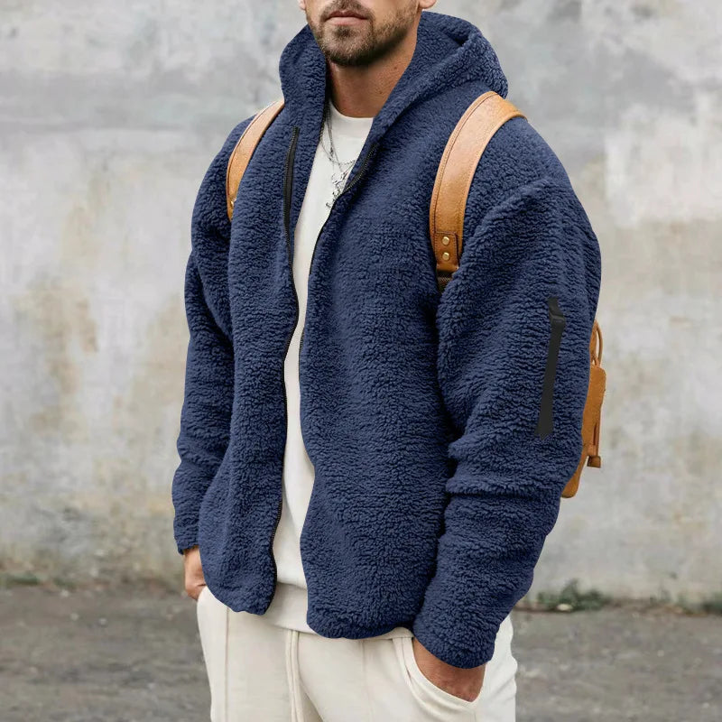 Winter Jacket Fleece Lined Soft Knit Blend