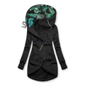 Hooded Jacket – Asymmetric Zip Design