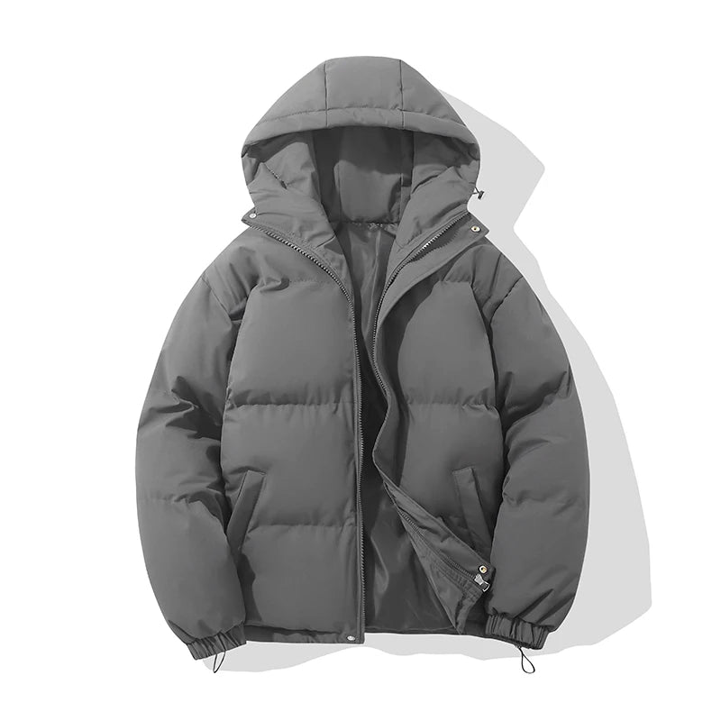 Hooded puffer jacket, product photo