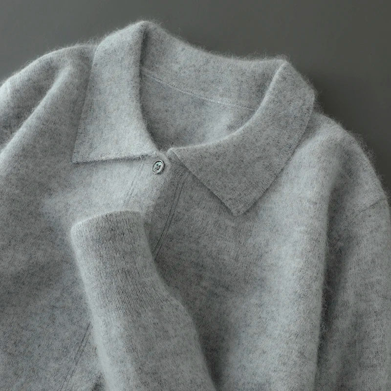 Cardigan Soft Knit Open Front Relaxed