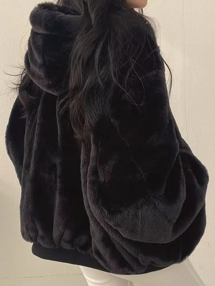 Reversible Winter Jacket Shearling Lined Warm