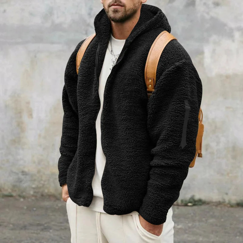 Winter Jacket Fleece Lined Soft Knit Blend