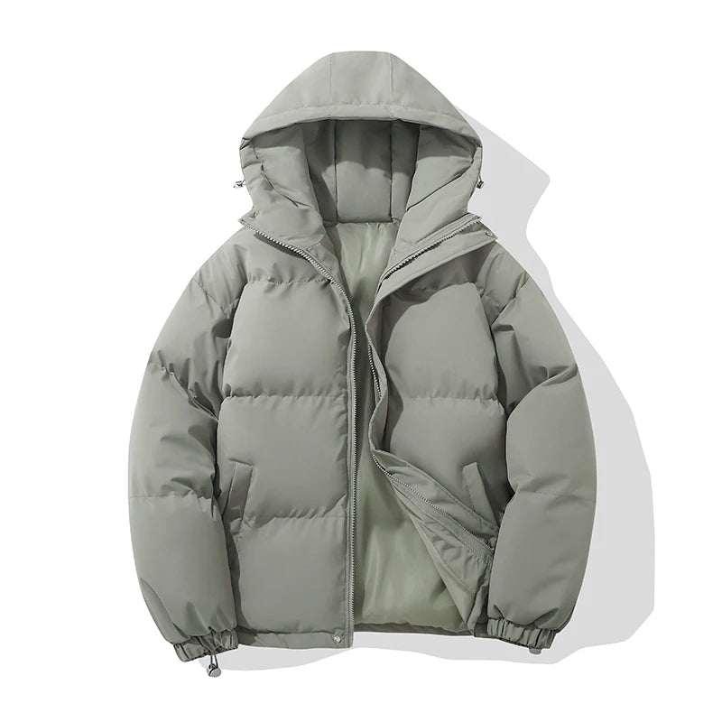 Hooded puffer jacket, product photo