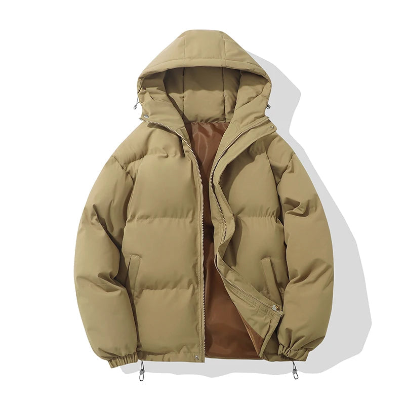 Hooded puffer jacket, product photo