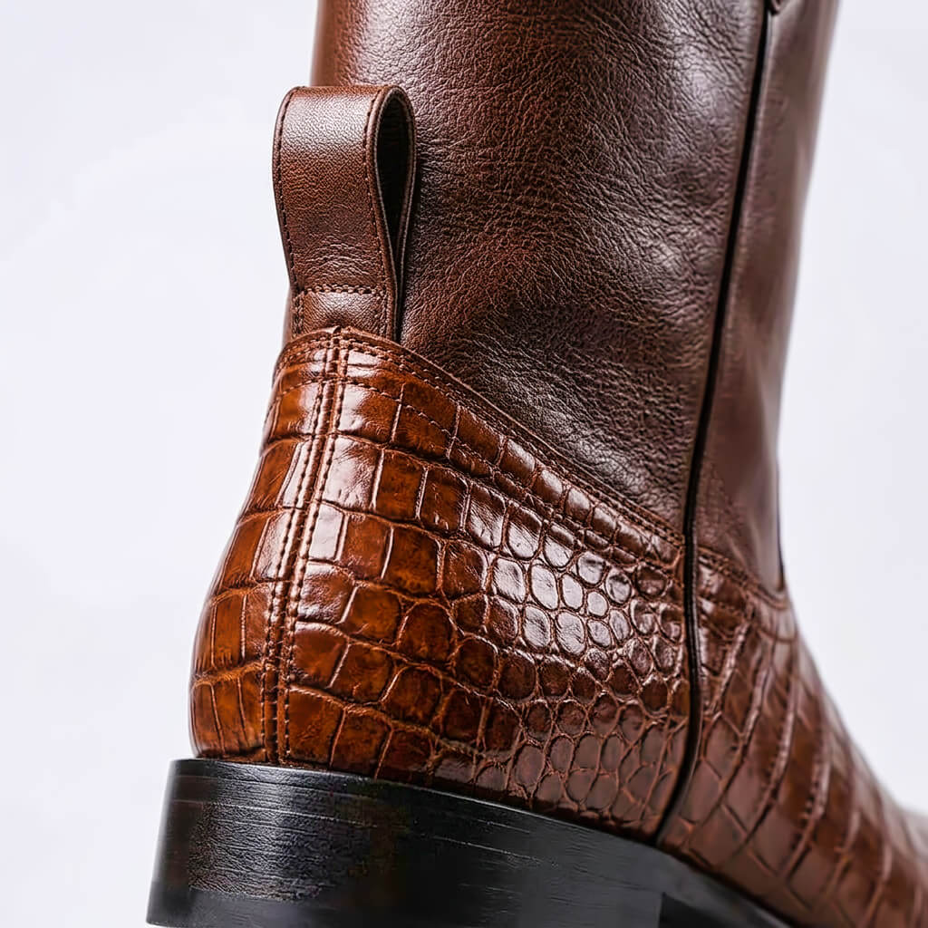 Leather Heritage Boots Lace-Up