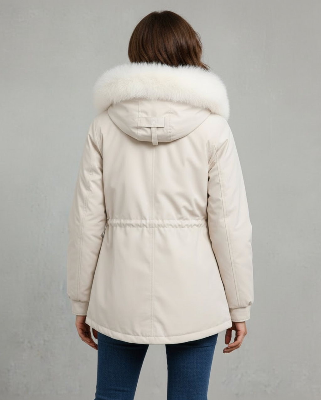 Hooded Winter Coat Elegant Padded Parka