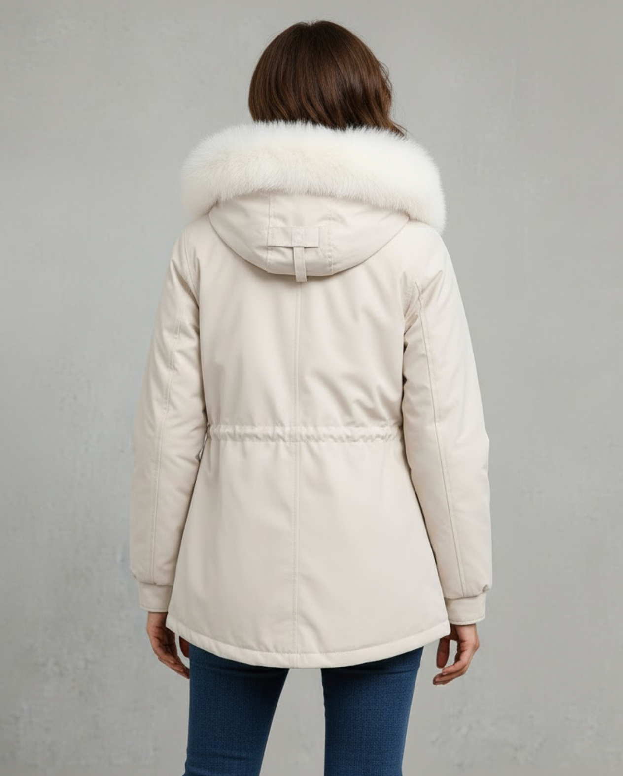 Hooded Winter Coat Elegant Padded Parka